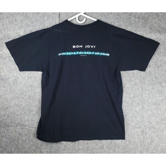Bon Jovi Shirt Men's Large Graphic Tee Who Says You Can't Go Home 2005 2 Sided - Picture 3 of 7